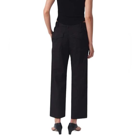 Agolde Daria Utility Black Pants size 28 cropped - Picture 2 of 9